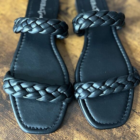 Diba True Rae Nah Leather Braided Sandal in Black, Size 9. New in Box! - Picture 10 of 16